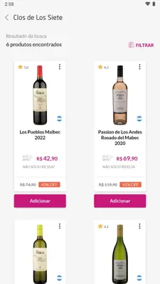 Wine Loja e Clube de Vinhos android App screenshot 10