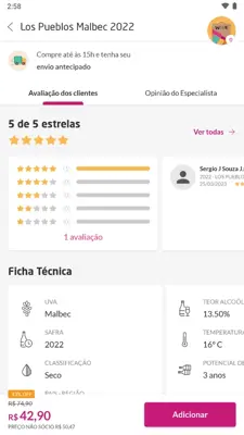 Wine Loja e Clube de Vinhos android App screenshot 11