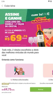 Wine Loja e Clube de Vinhos android App screenshot 1